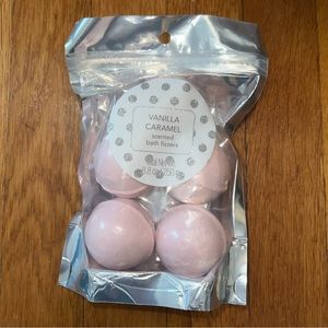 Tri-Coastal Design Vanilla Caramel Bath Fizzers Package of 5. NWT